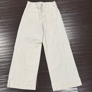H&M Women's White Wide-Leg Jeans